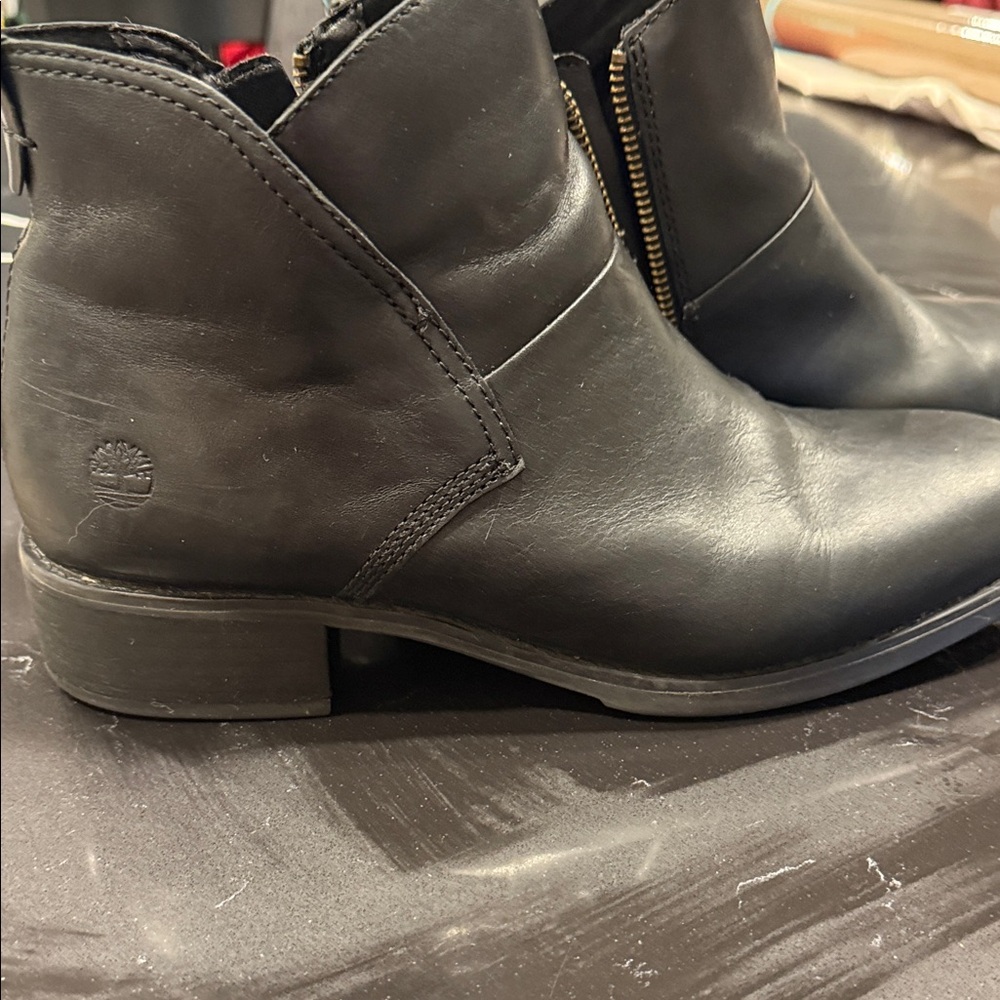 Timberland Women's Sleek Black Ankle Booties
